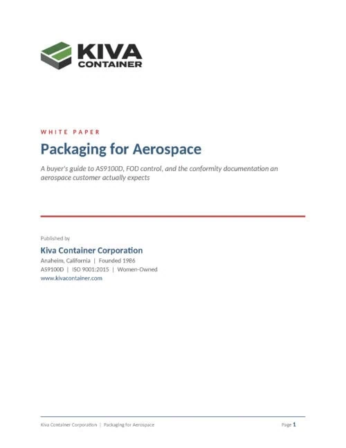 Conductive Styrene Packaging for Aerospace