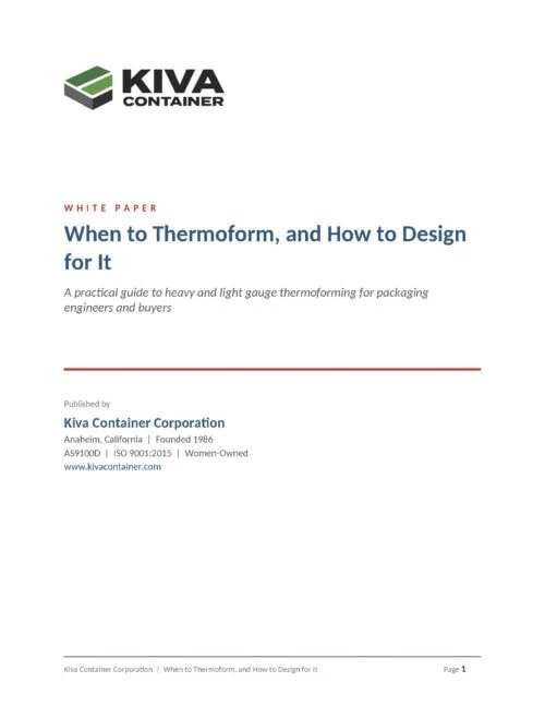 Thermoforming White Paper