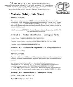 Material Safety Data Sheet.PP