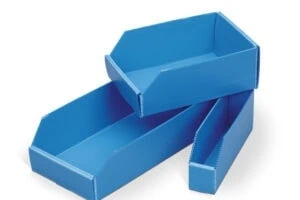 Collapsible Hopper Shelf Bin