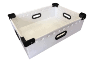 white corrugated box