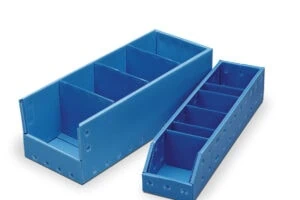 Wire Shelf Bins With Divider